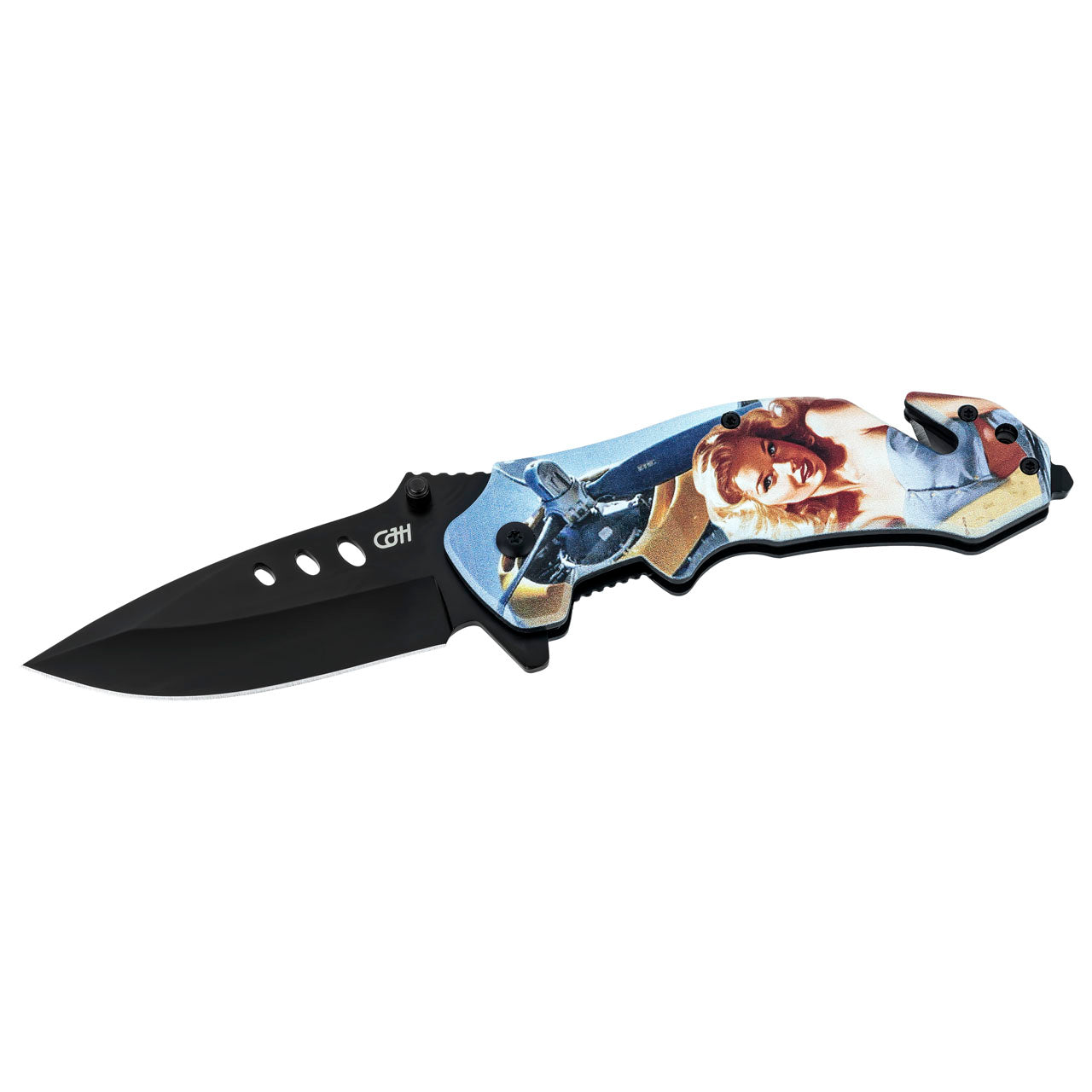 Herbertz CJH Rettungsmesser, Pin Up Flugzeug