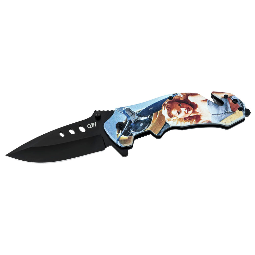 Herbertz CJH Rettungsmesser, Pin Up Flugzeug