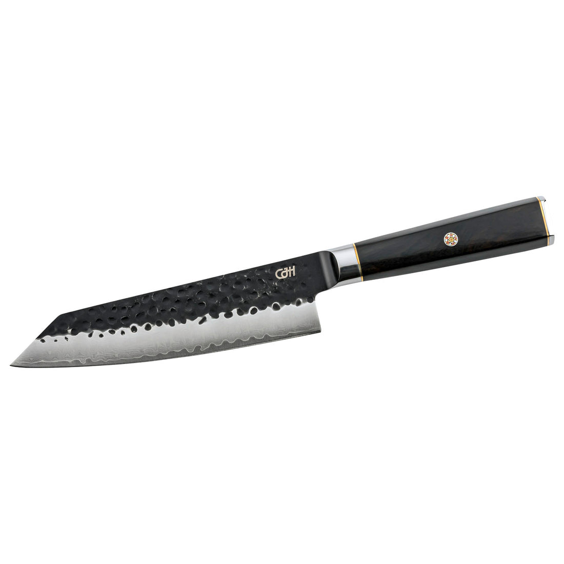 Herbertz CJH Kiritsuke-Messer, 67-Lagen Damast, Ebenholz