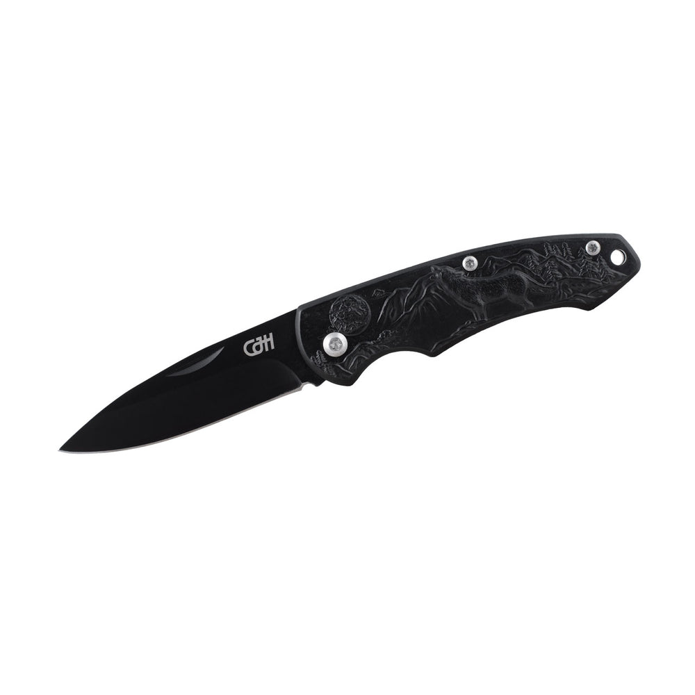 Herbertz CJH Taschenmesser, Wolf, schwarz