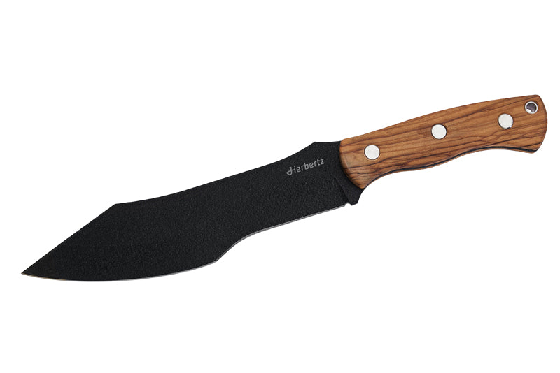 Herbertz Bushcraft- und Survivalmesser D2, Olivenholz
