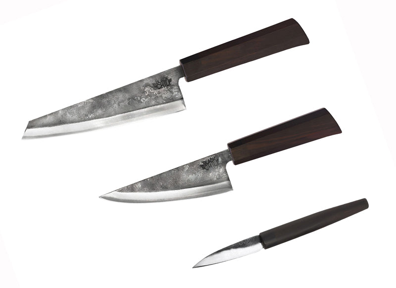 Blackchili PROFISET LIGHT, 3 Messer, Ebenholz