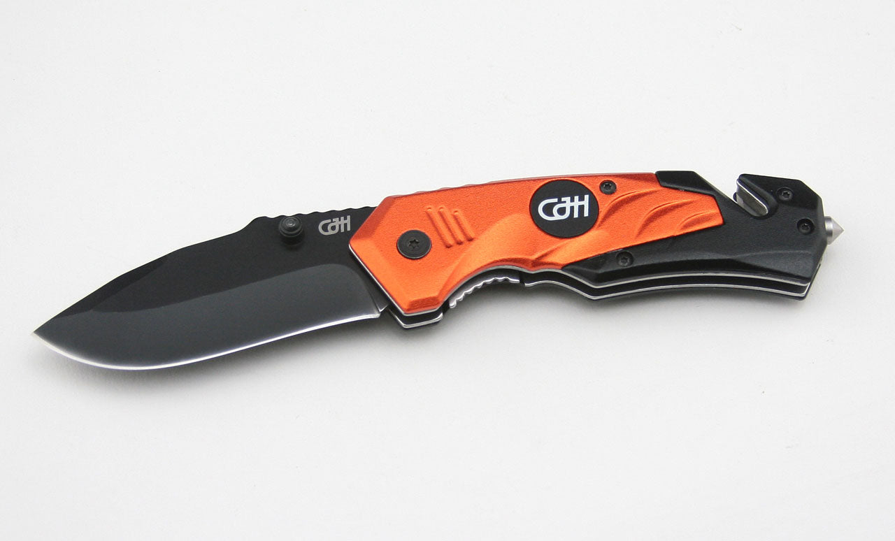 Herbertz CJH Rettungsmesser mit Clip, orange
