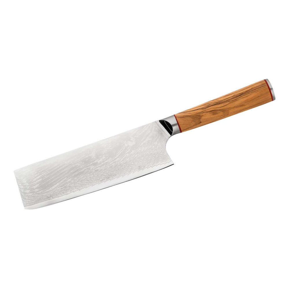 Herbertz CJH Kochmesser Chai Dao, Damast, Olivenholz