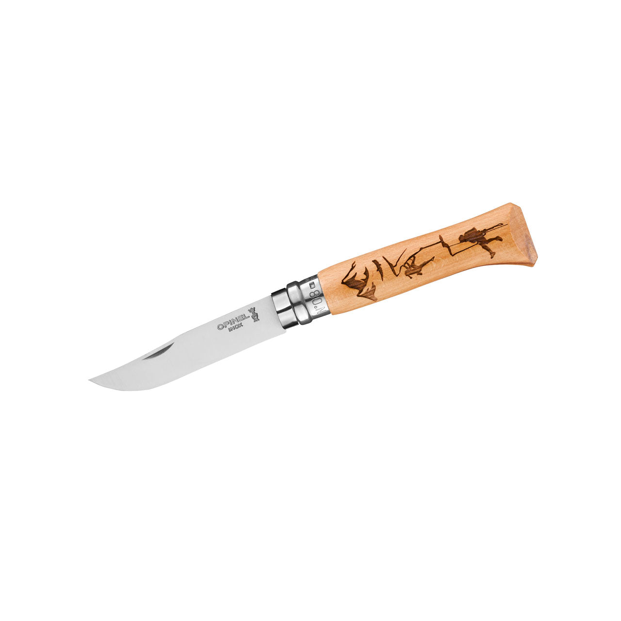 Opinel No 08 GRAVURE CLIMBING, Buchenholz