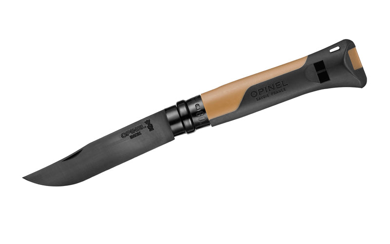 Opinel No 8 Horizon, Senf / PVD schwarz