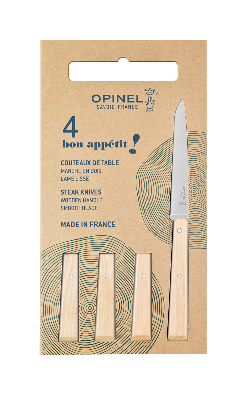 Opinel BON APPETIT Tafelmesserset, Hainbuche