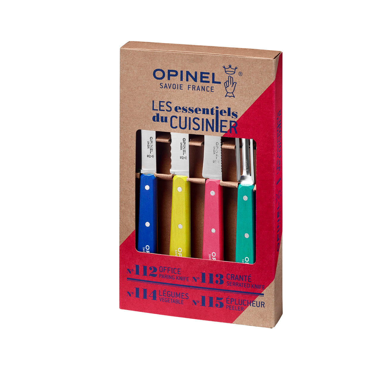 Opinel LES ESSENTIELS, bunt, 4- teilig