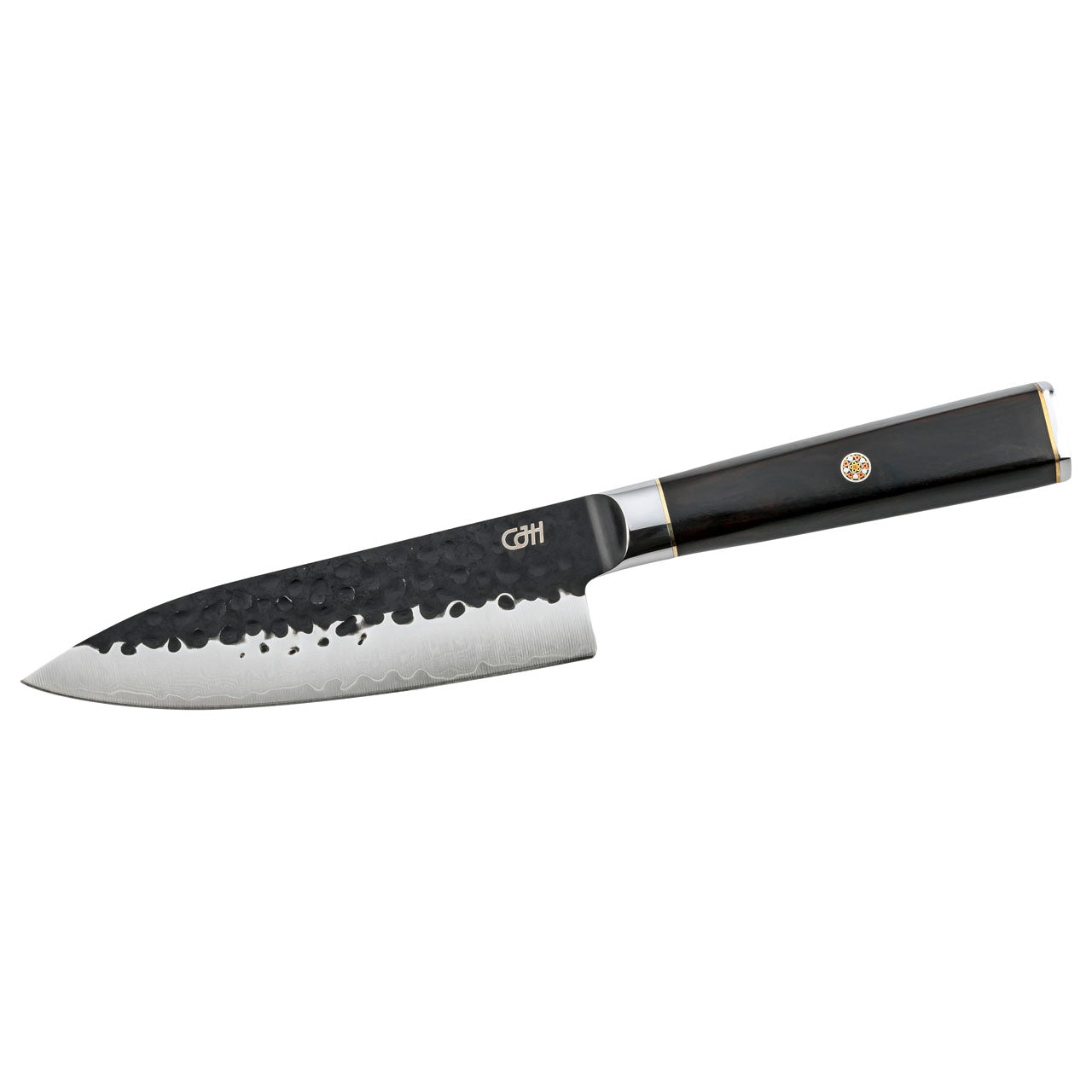 Herbertz CJH Kochmesser klein, 67-Lagen Damast, Ebenholz