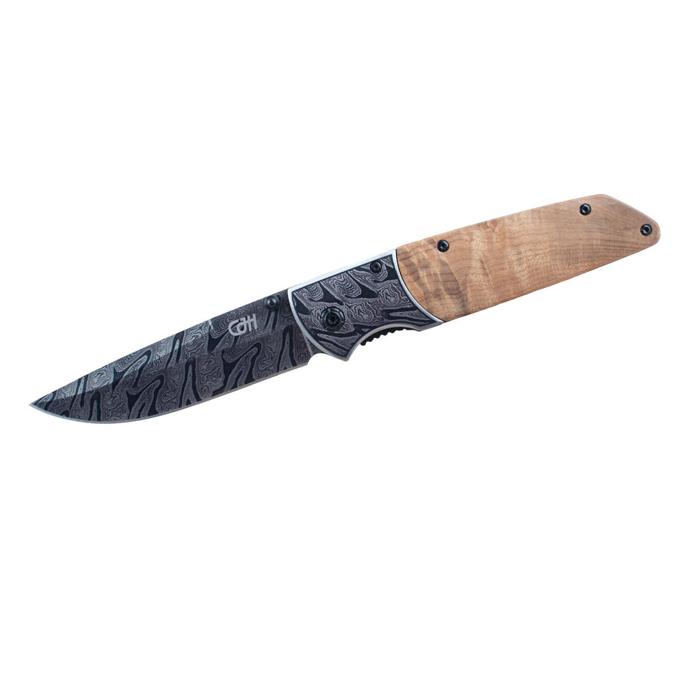 Herbertz Einhandmesser, Wurzelholz