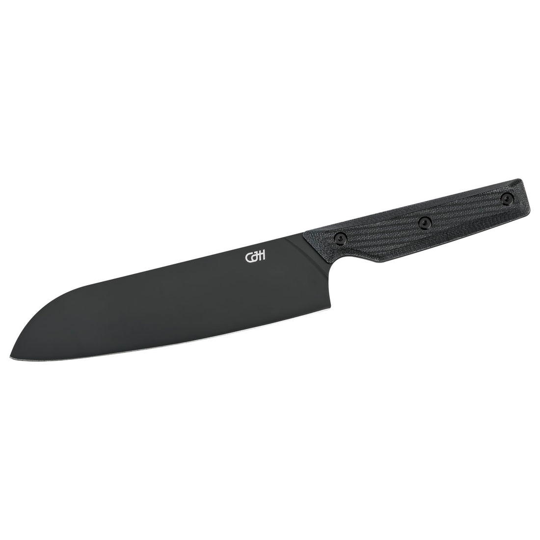 Herbertz CJH Santoku-Messer groß, VG10 Stahl, Micarta, schwarz