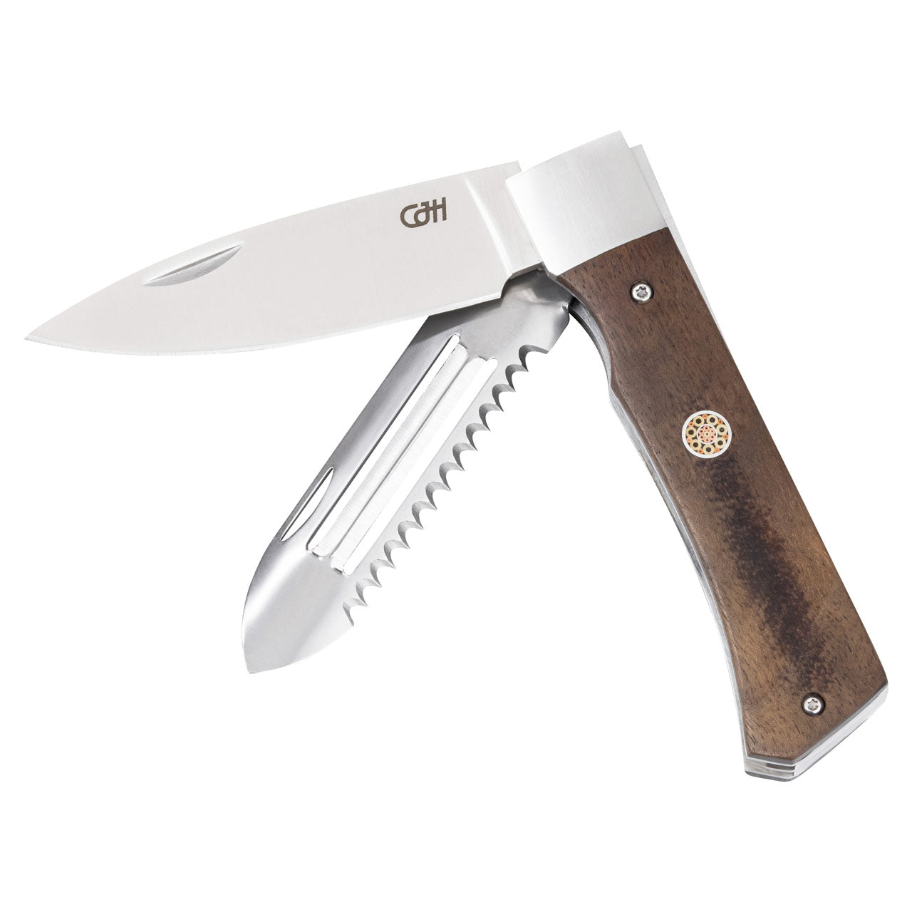 Herbertz CJH Outdoor Kochmesser, Walnussholz, Taschenmesser