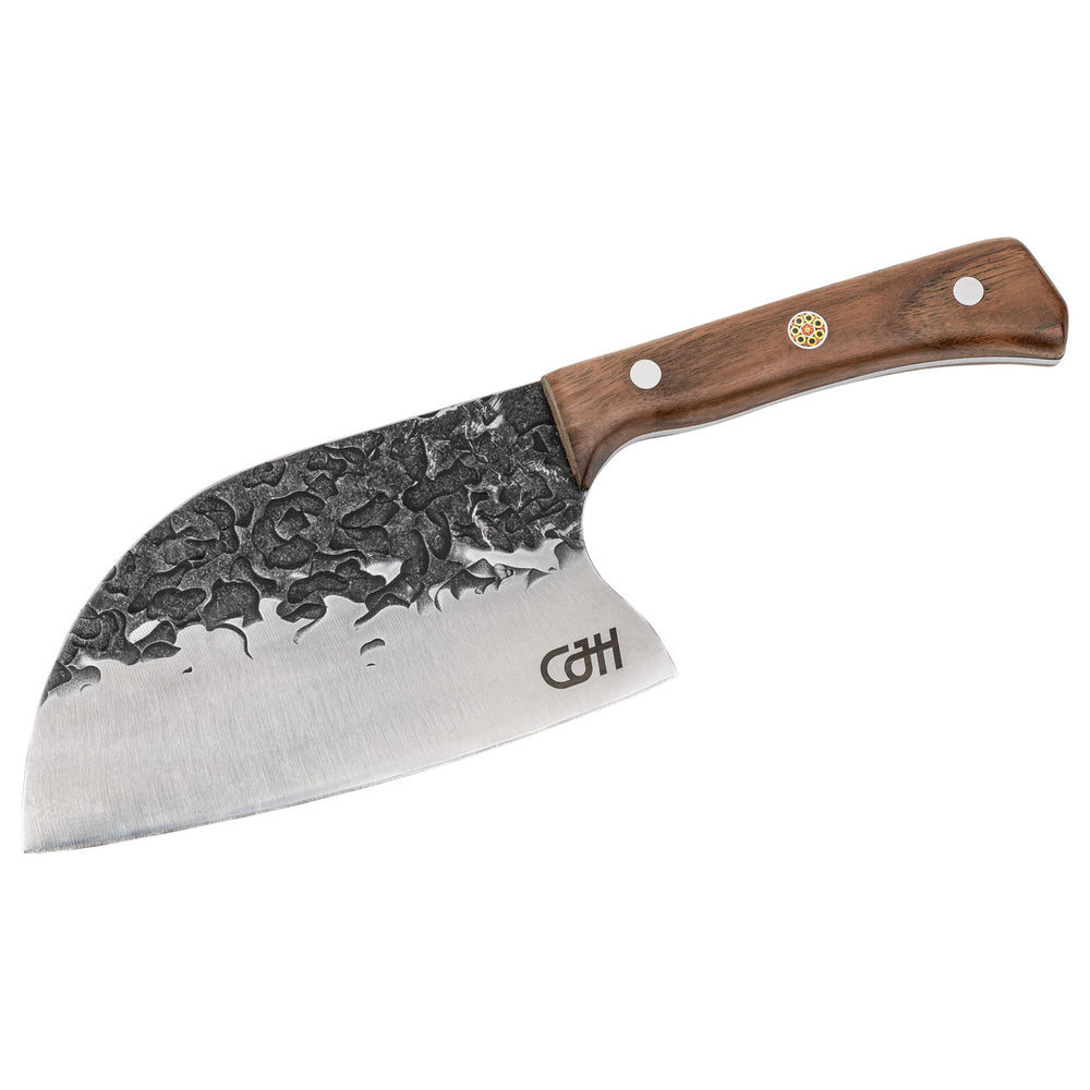 Herbertz CJH Outdoor Koch- und Hackmesser, Walnussholz