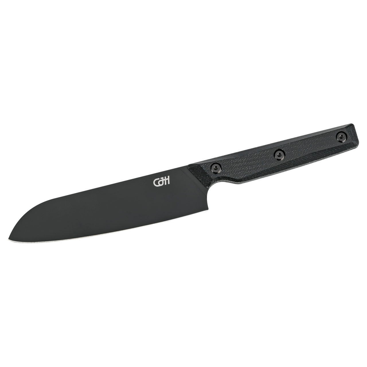 Herbertz CJH Santoku-Messer klein, VG10 Stahl, Micarta, schwarz