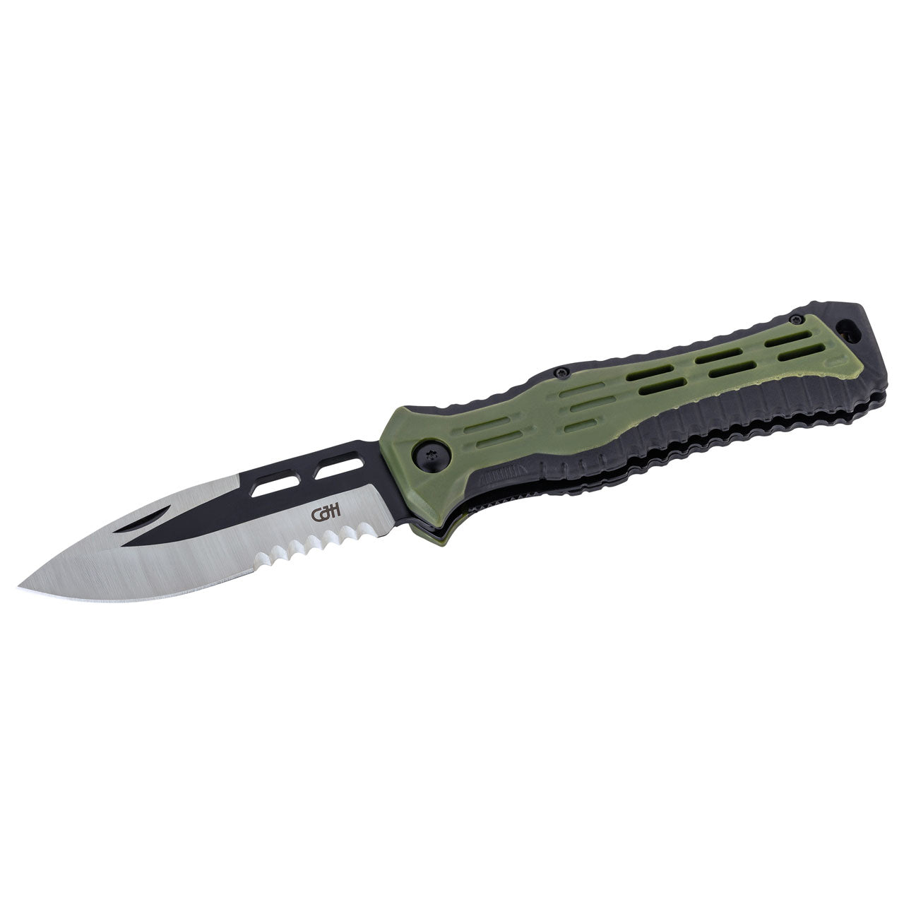 Herbertz CJH Taschenmesser, grün/schwarz