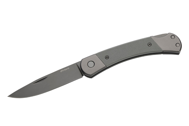 Herbertz Taschenmesser Titanbeschichtung Grey D2, Medium, Grey