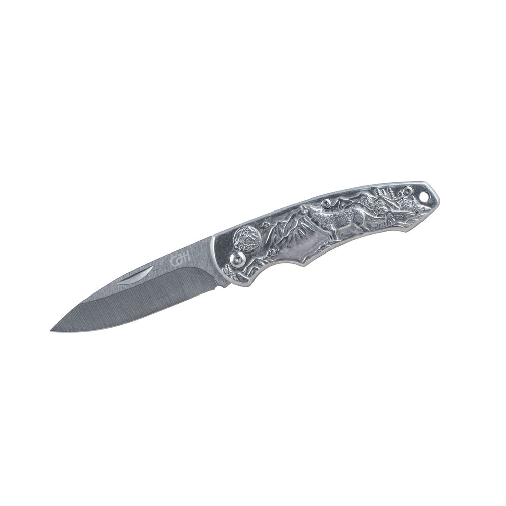 Herbertz CJH Taschenmesser, Wolf, silber