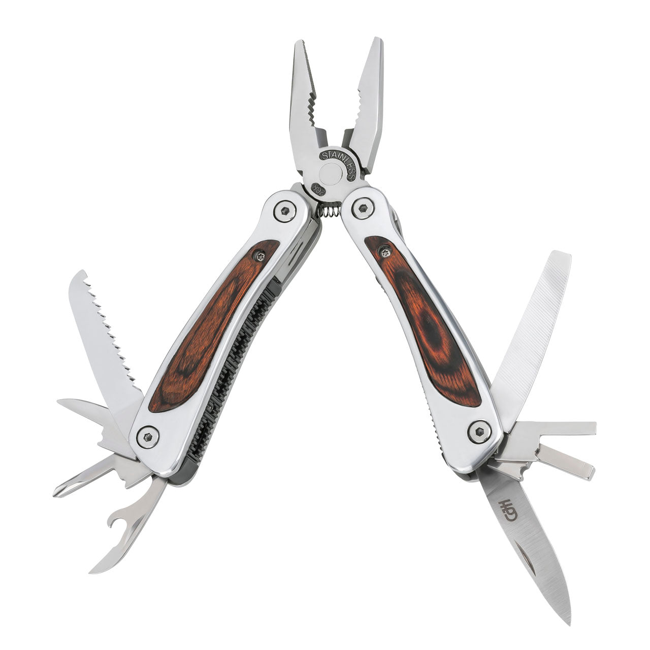 Herbertz CJH Mini-Multitool mit Holzeinlage