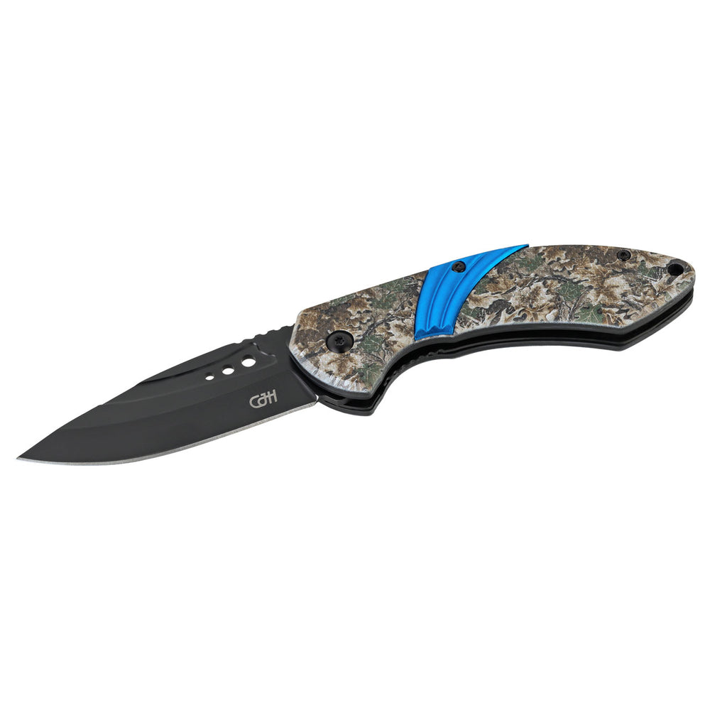 Herbertz CJH Taschenmesser, camo/blau, Alu