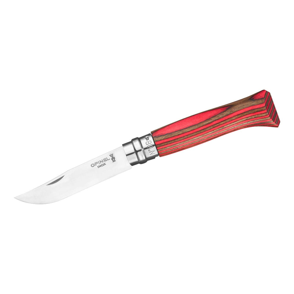 Opinel No 08, Birke, rot
