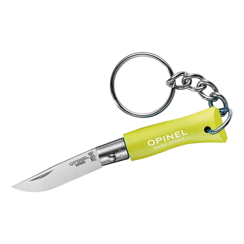 Opinel No 02 COLORAMA mit Schlüsselanhänger, anisgrün