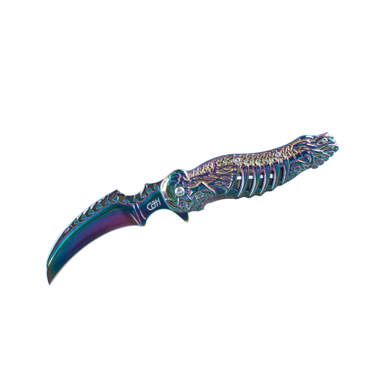 Herbertz CJH Einhandmesser, Skelett/Rainbow