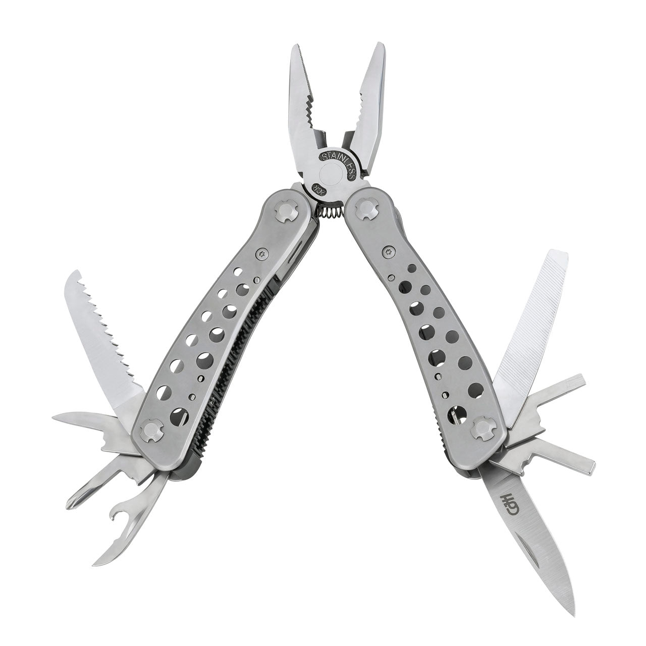 Herbertz CJH Mini-Multitool, Edelstahl-Griffe