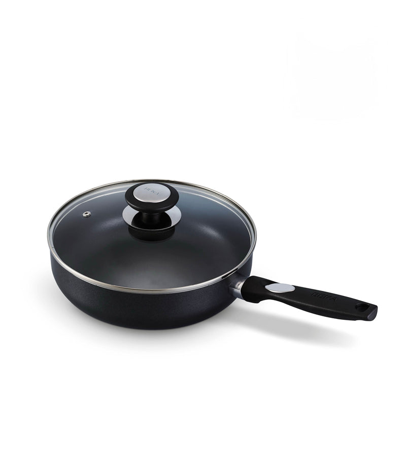 BEKA PRO INDUC Großraumpfanne mit keramische Antihaftbeschichtung & Glasdeckel 24cm