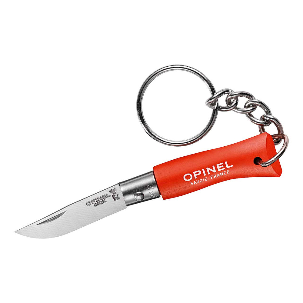 Opinel No 02 COLORAMA mit Schlüsselanhänger, orange