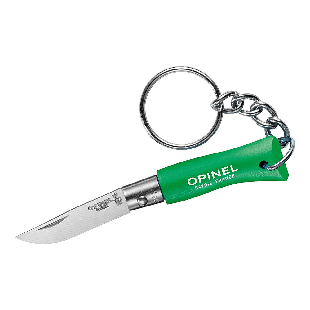 Opinel No 02 COLORAMA mit Schlüsselanhänger, grün